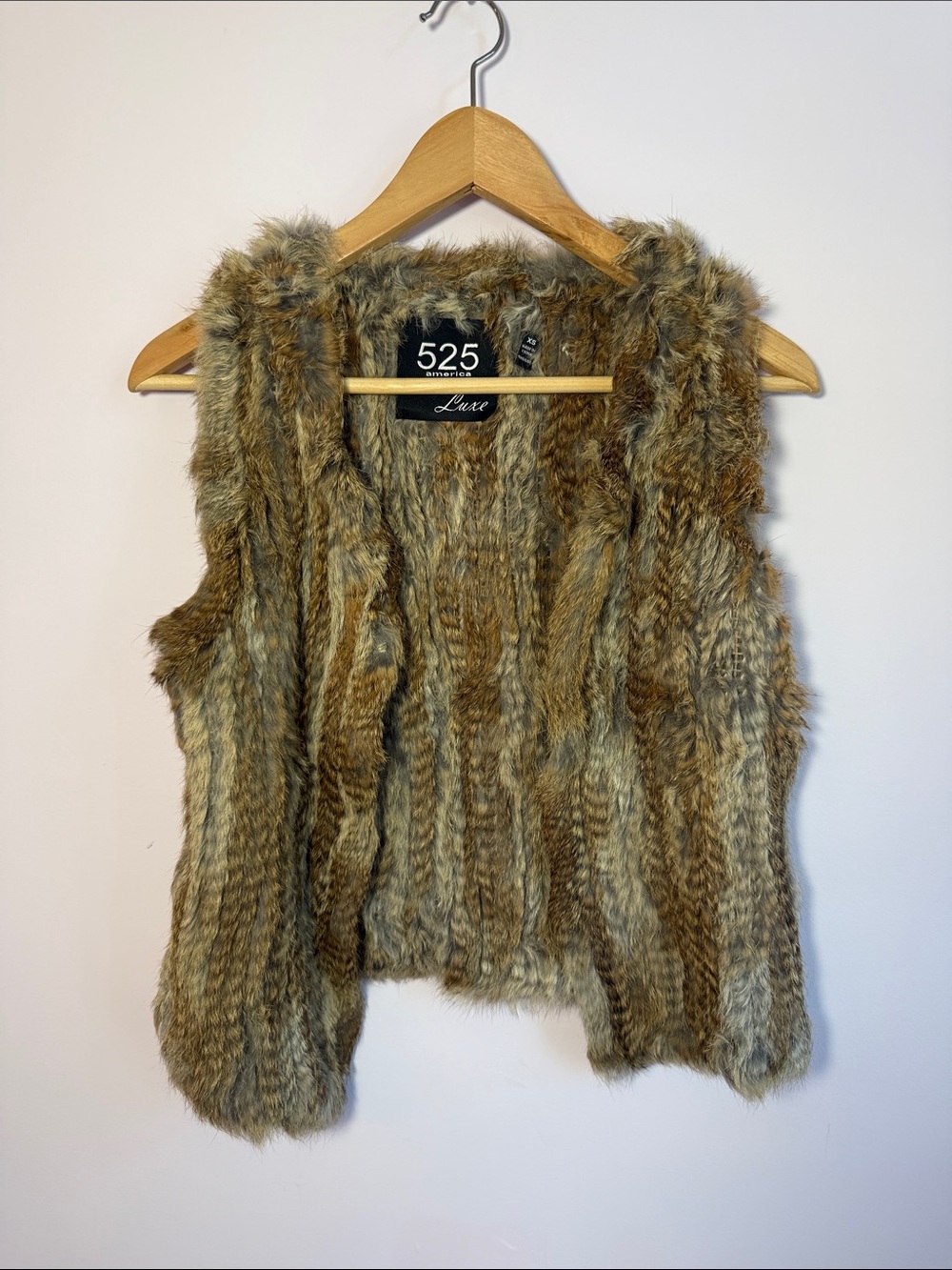 Luxe Faux Fur Jacket - Brown Multi Tones